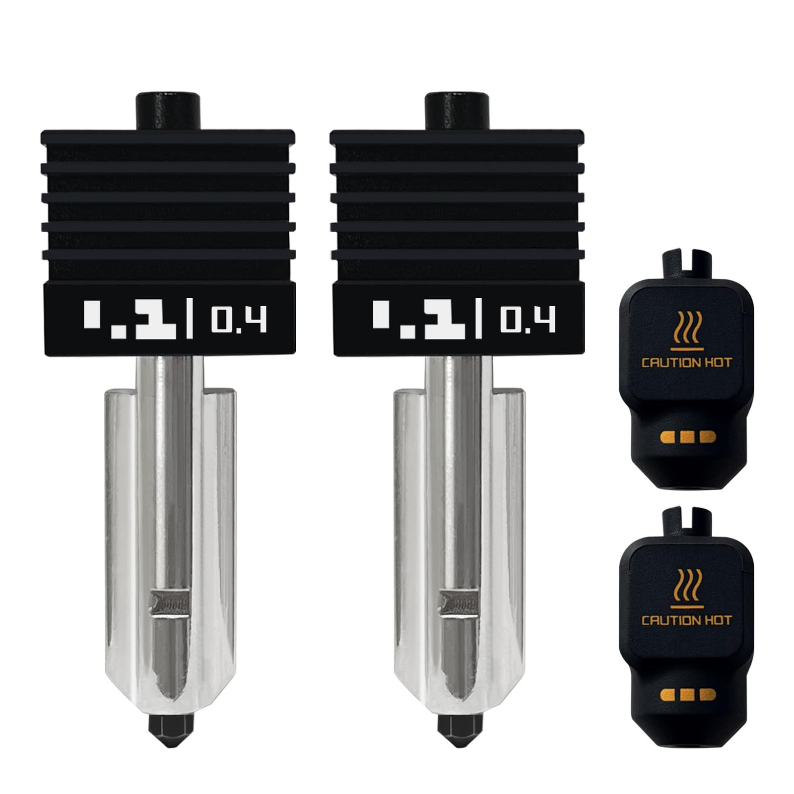 P2S Hotend Kit 2 Pack 0.4mm Hardened Nozzle for P2S X2D H2 Series 3D Printer