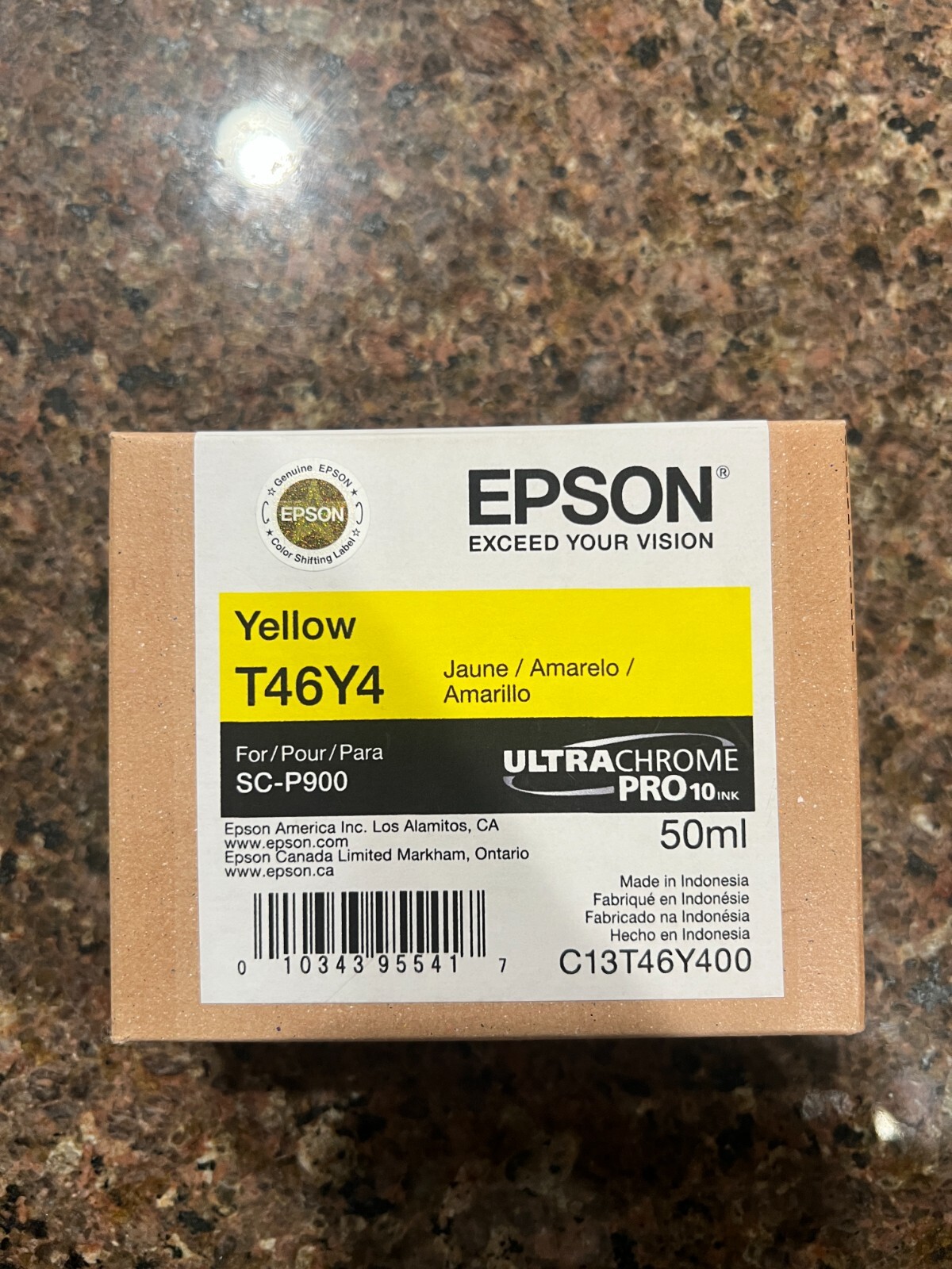 Genuine Epson UltraChrome Pro10 Yellow Ink Cartridge T46Y4 exp 12-03-24