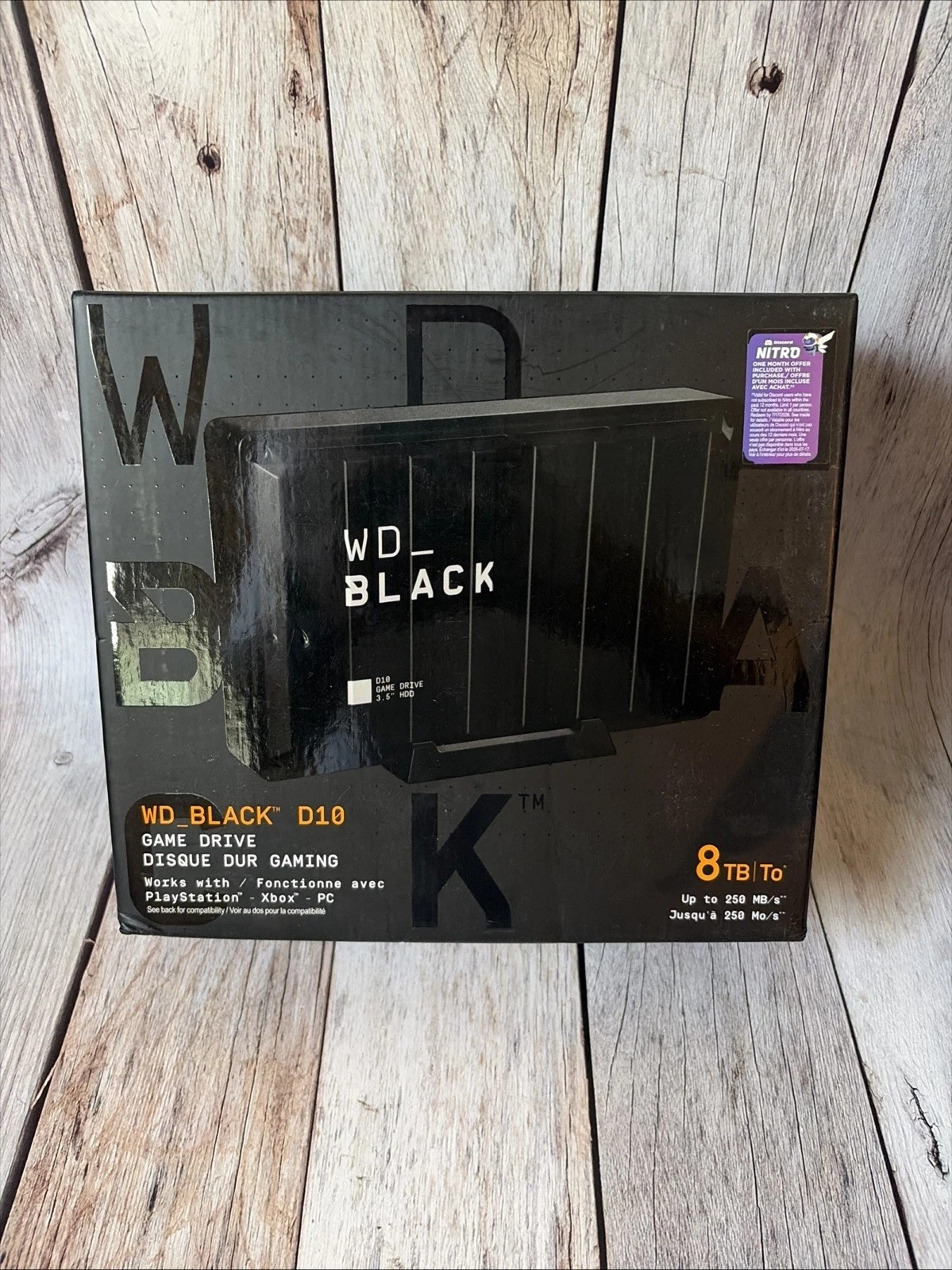 Western Digital Black 8TB D10 External 7200 RPM (WDBA3P0080HBK-NESN) Hard Drive