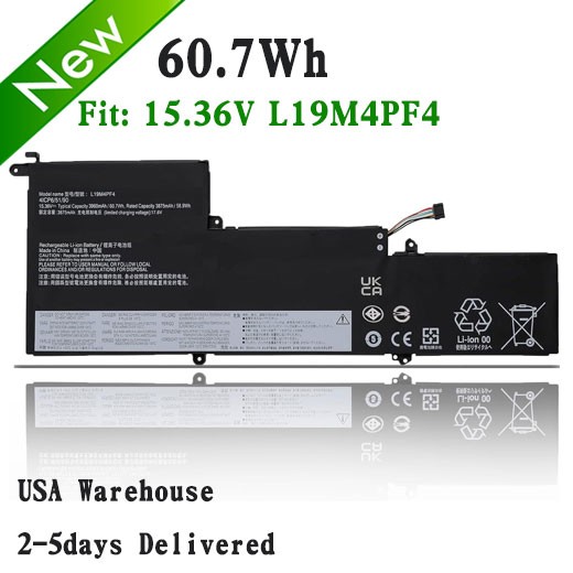 L19C4PF4 L19M4PF4 L19D4PF4 Battery For Ideapad Yoga Slim 7-14ARE05 7-14IIL05