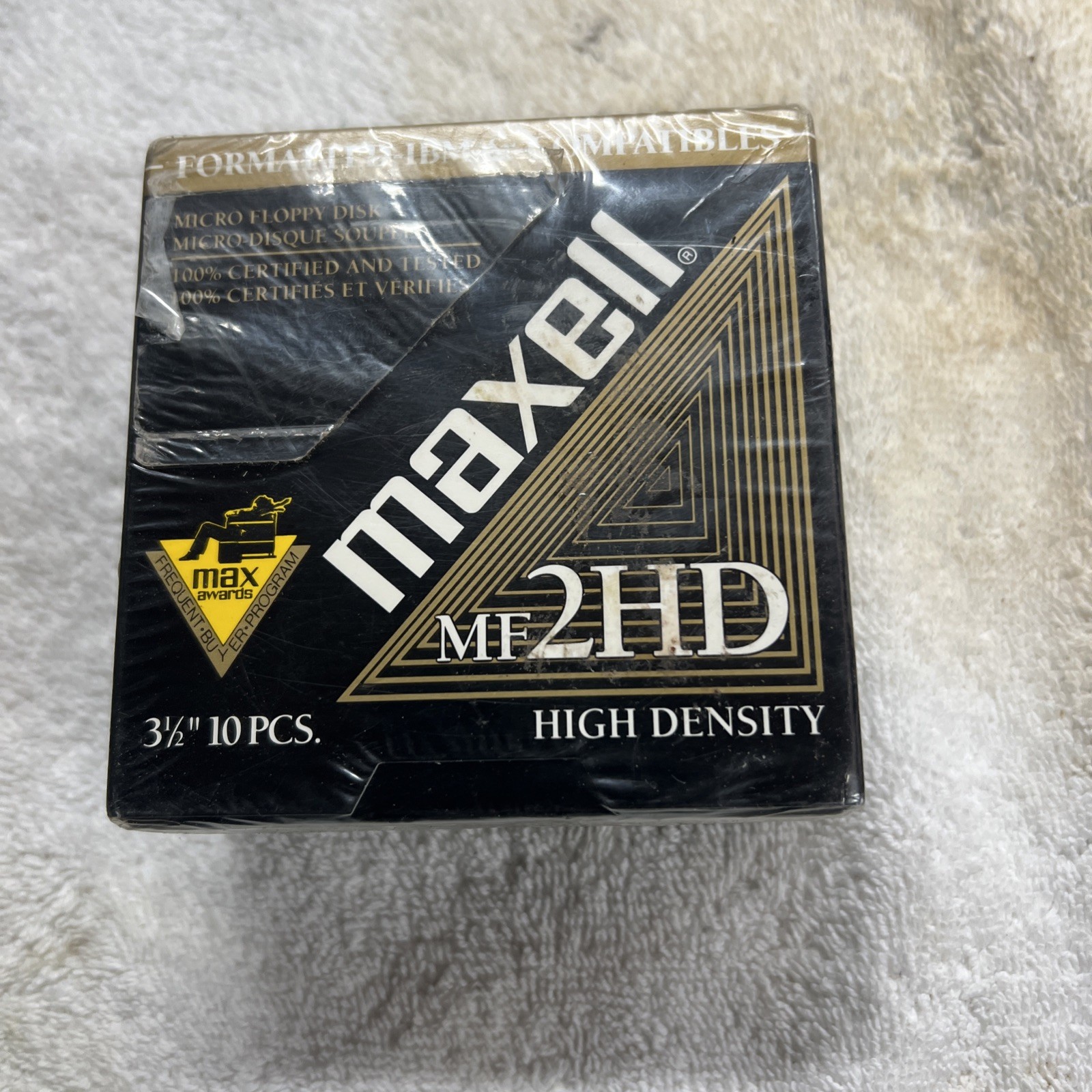 Maxwell MF2HD High Density Disk 3.5” Floppy IBM Formatted, 11 Pieces NEW SEALED