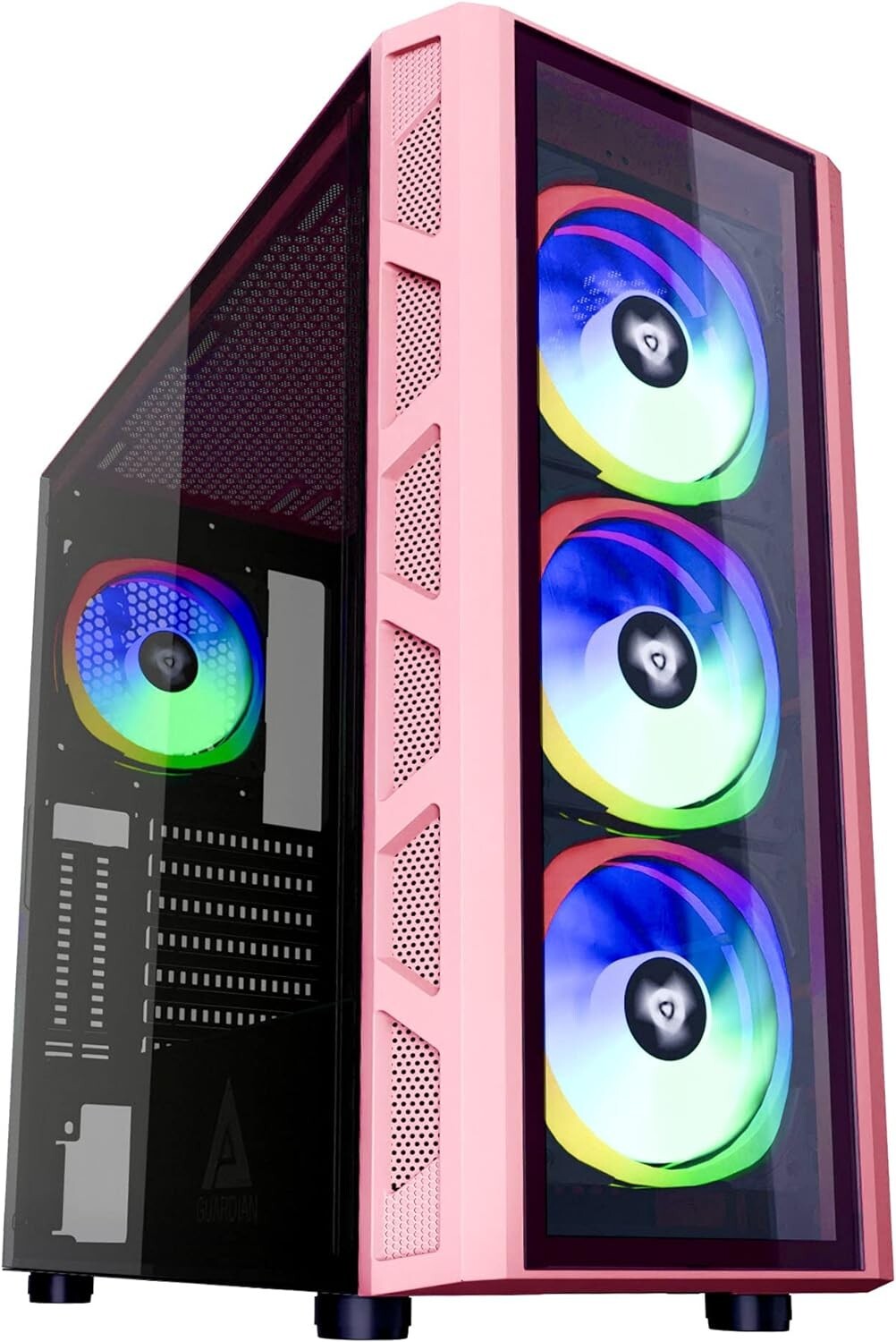 Gaming PC Pink Computer Desktop 1TB SSD 32GB RAM RGB Windows 11 Pro Ryzen CPU