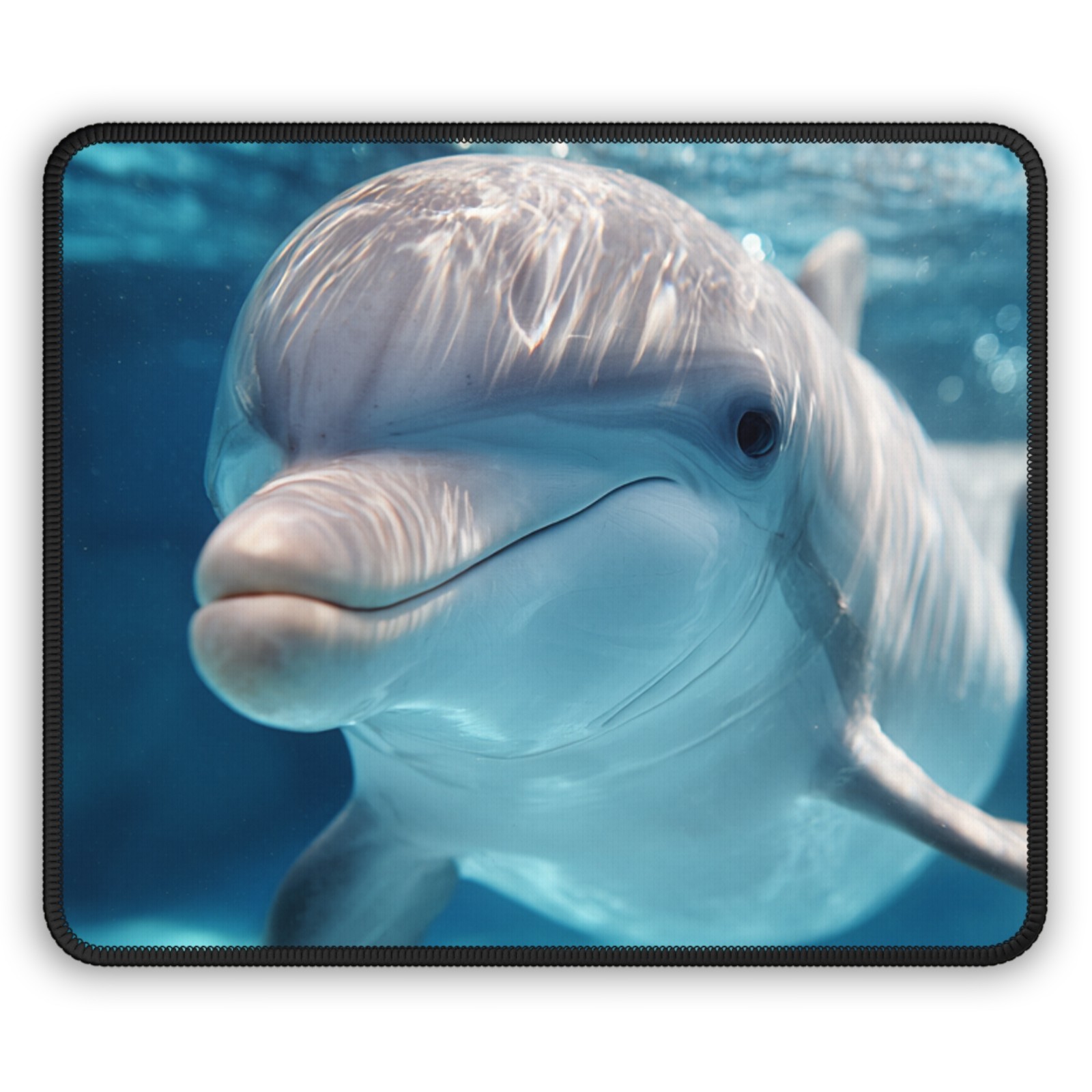 Smiling Dolphin Gaming Mouse Pad | Underwater Ocean Photo