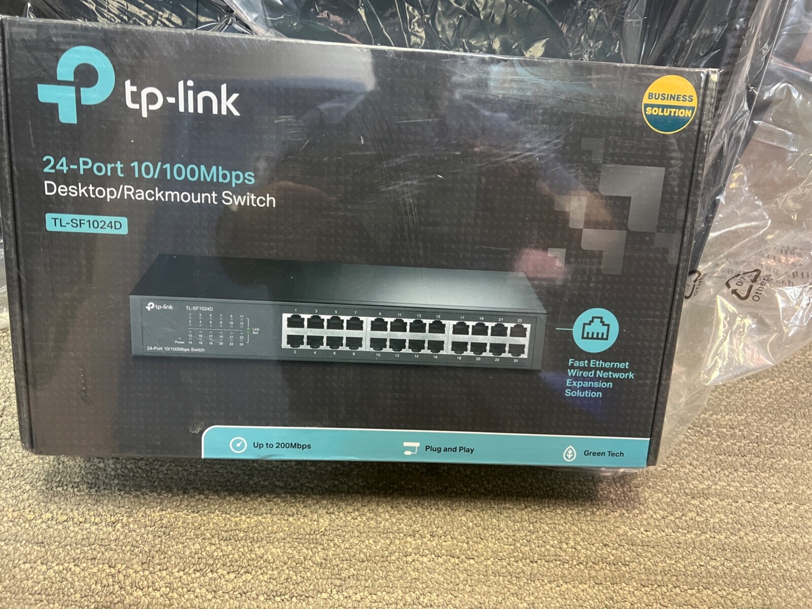 TP-Link 24-Port 10/100Mbps Fast Ethernet Switch - Model TL-SF1024D - Brand New