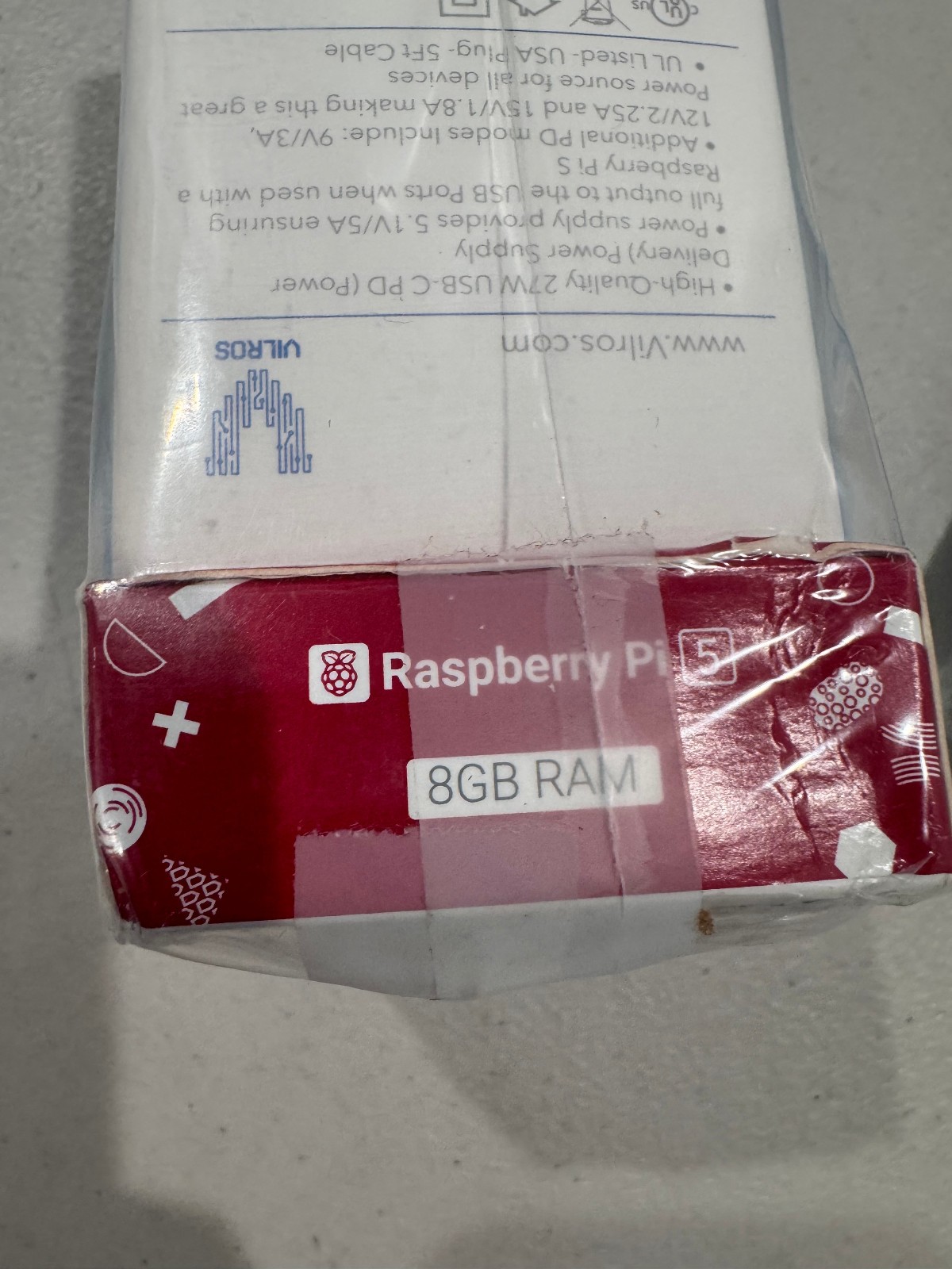 VILROS Raspberry Pi 5 Starter Kit 8GB RAM, 128GB Storage