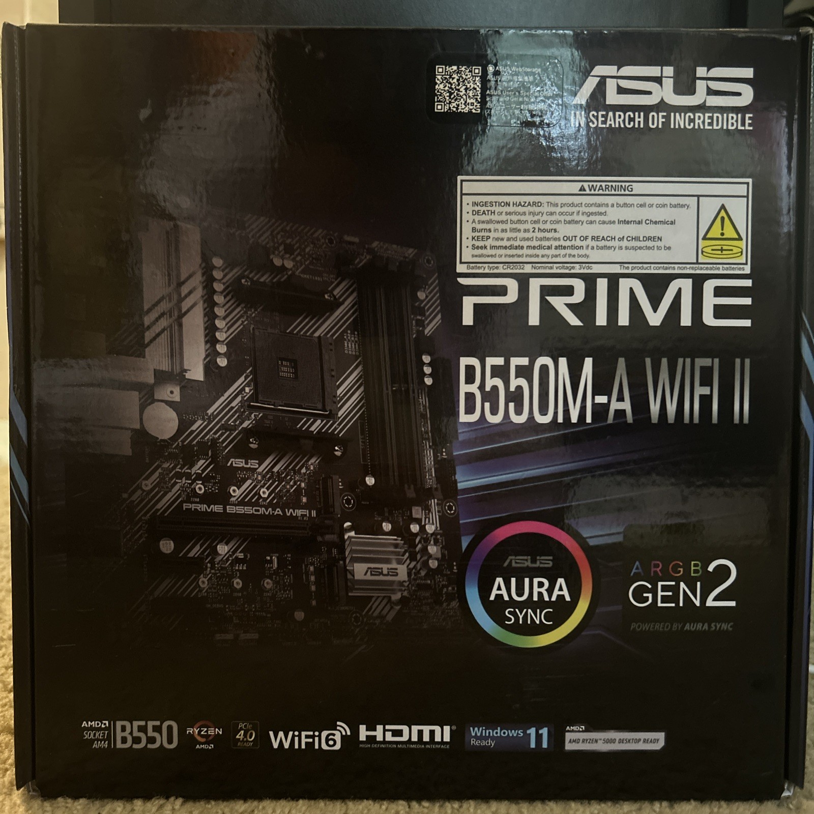 NEW SEALED - ASUS Prime B550M-A WiFi II