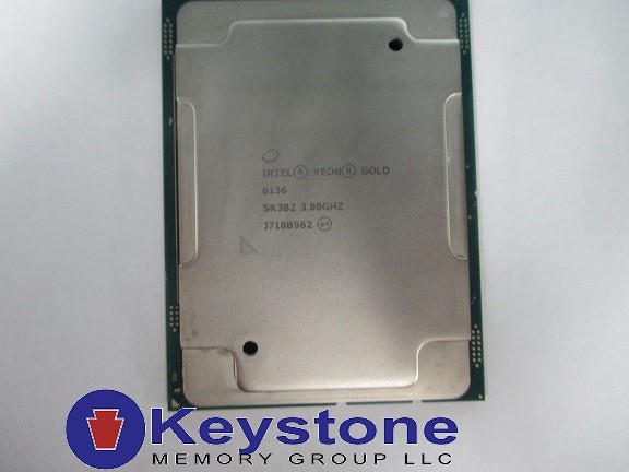 INTEL XEON GOLD 6136 CPU PROCESSOR 12 CORE 3.00GHZ 24.75MB 150W SR3B2 *km