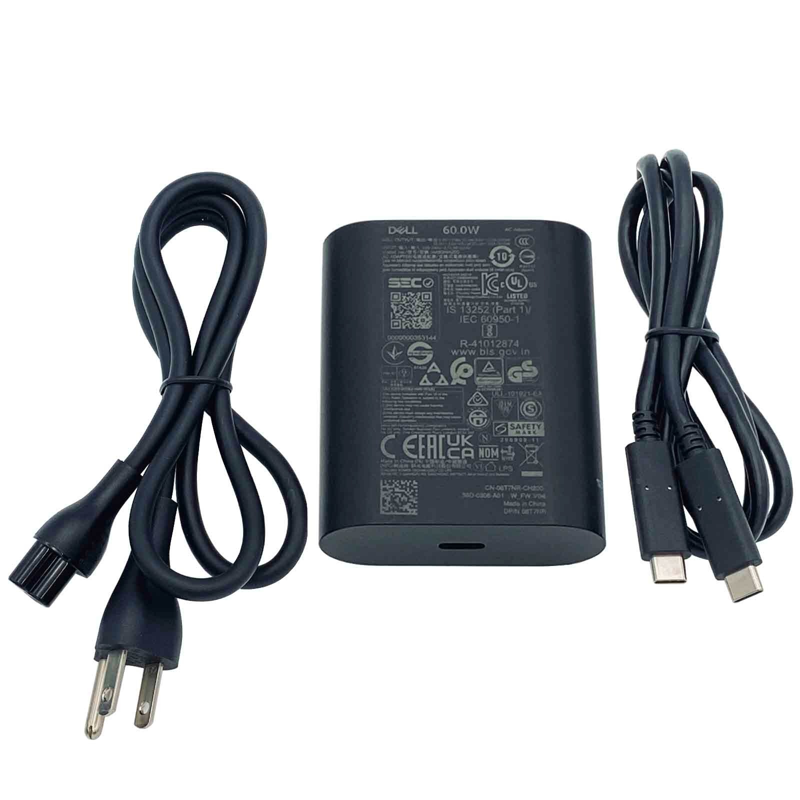 Genuine Dell 60W USB C AC Adapter Charger for Dell Latitude 7320 7400 7410 7420