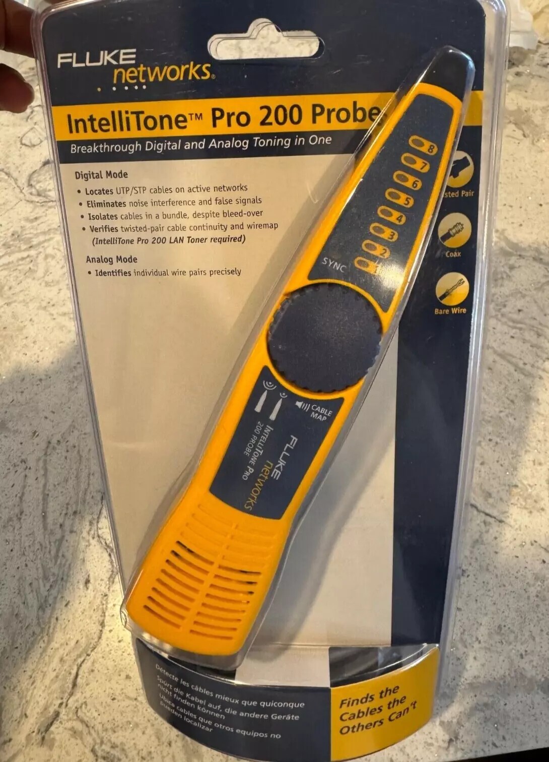 Fluke Networks MT-8200-63A IntelliTone Pro 200 Probe, 500 to 1,200 Hz