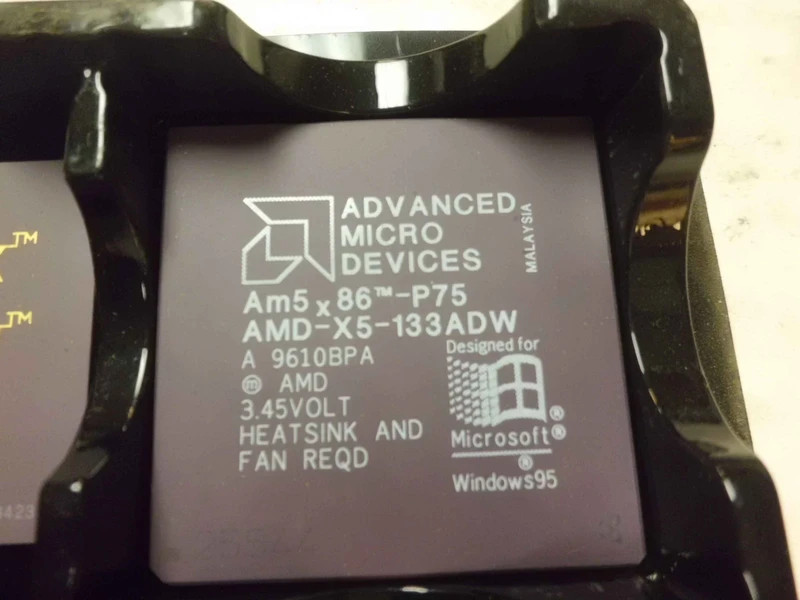 AM5X86-P75, AMD-X5-133ADW amd P75 processor 75MHZ