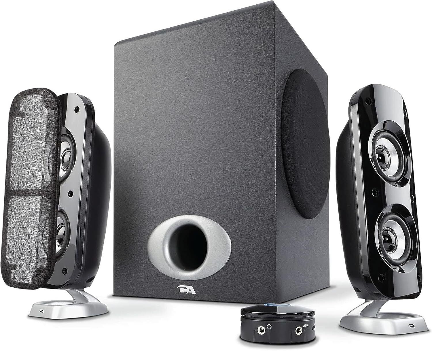 Cyber Acoustics CA-3810 2.1 Multimedia Speaker System with Subwoofer,80 Watts