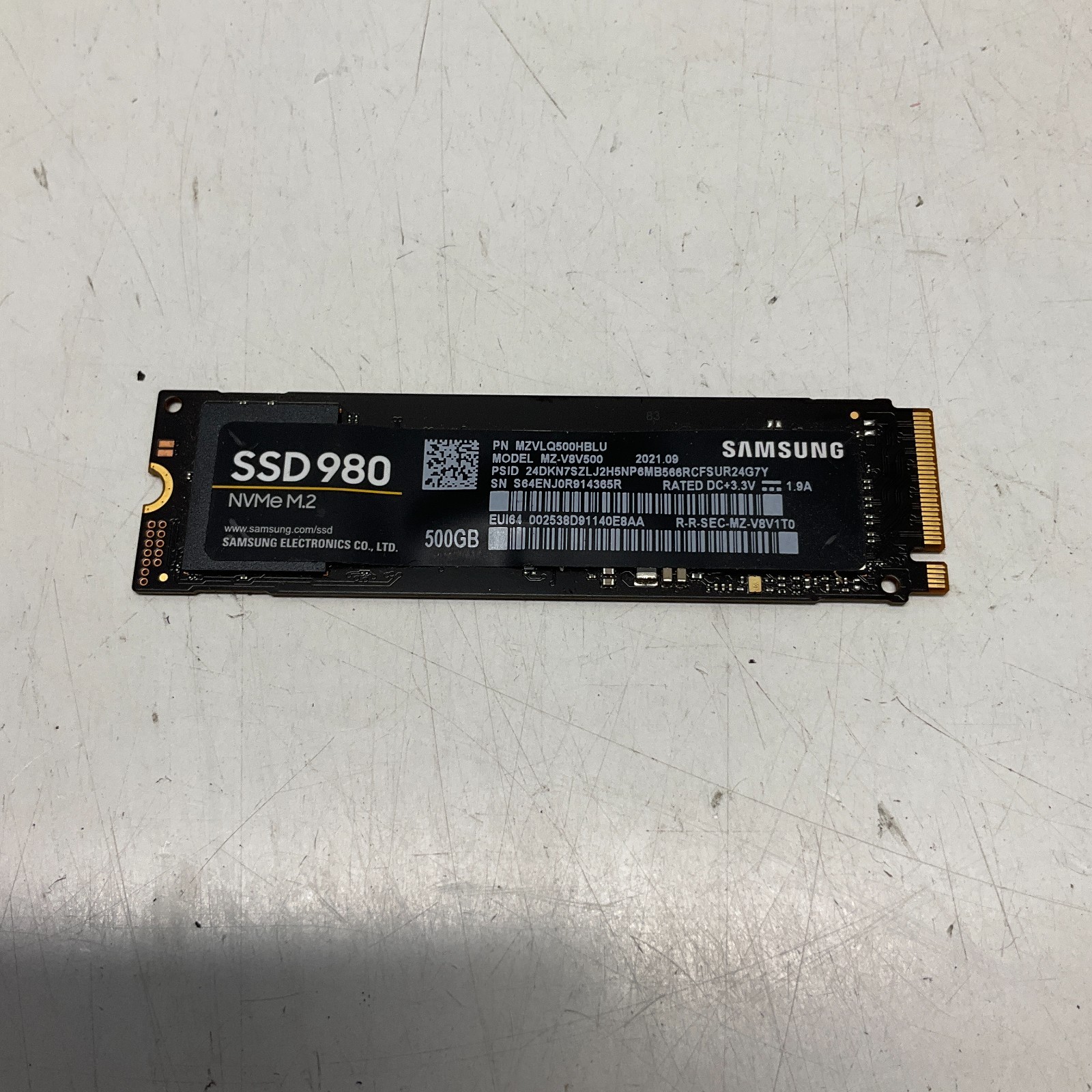Samsung 2280mm 980 500GB M.2 NVMe Gen 3.0 x 4 SSD MZ-V8V500