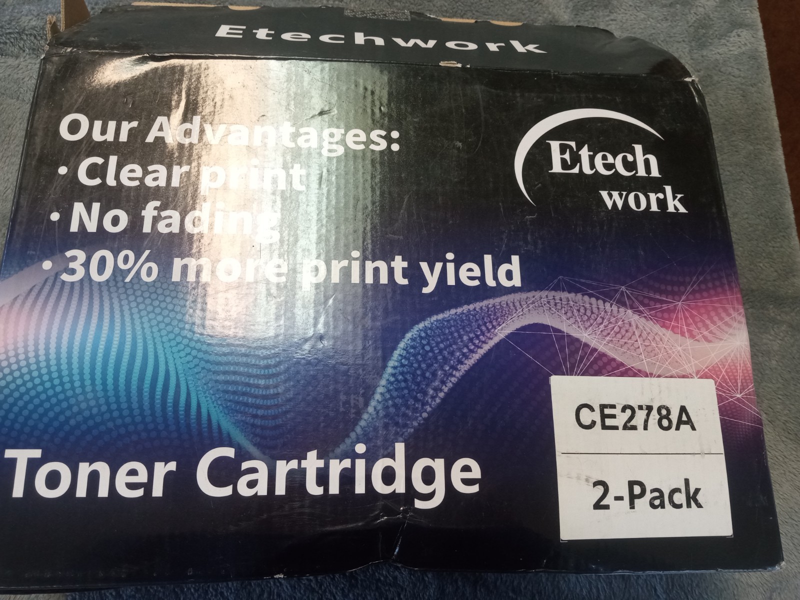 2 Pack Etech Work Toner Cartridge For Samsung CE278a Brand New Toner Open Box