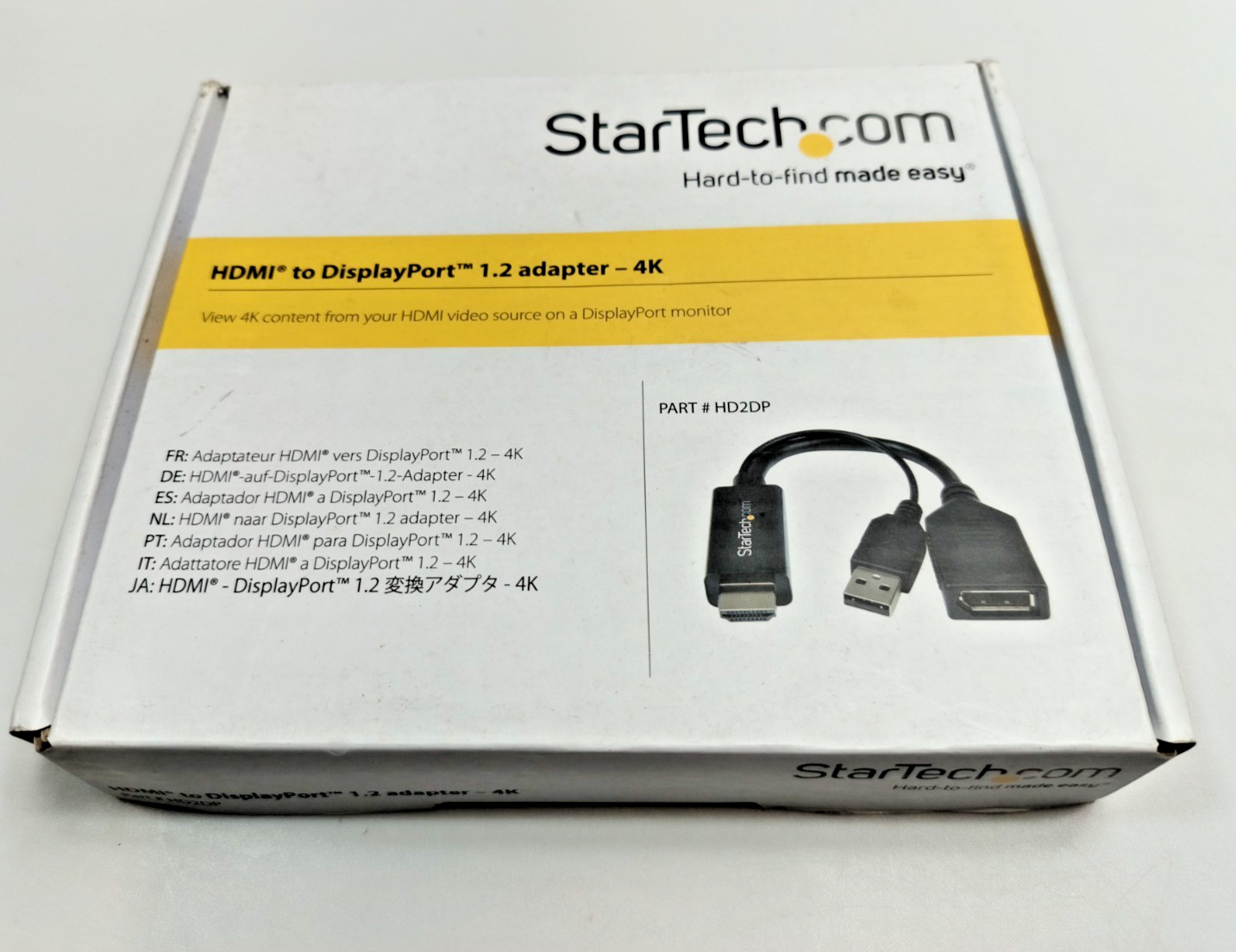 **NEW** StarTech HDMI to DisplayPort 1/2 adapter - 4K. Part #HD2DP