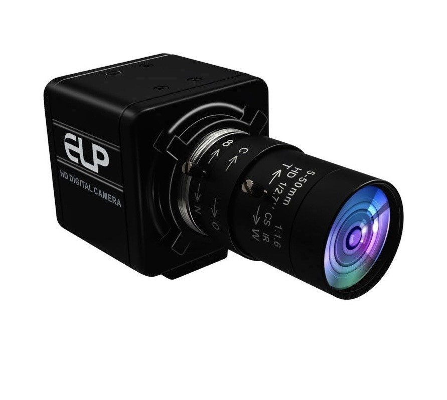 ELP USB Camera Module 1080p 30fps Manual Focus 5-50mm Lens Black