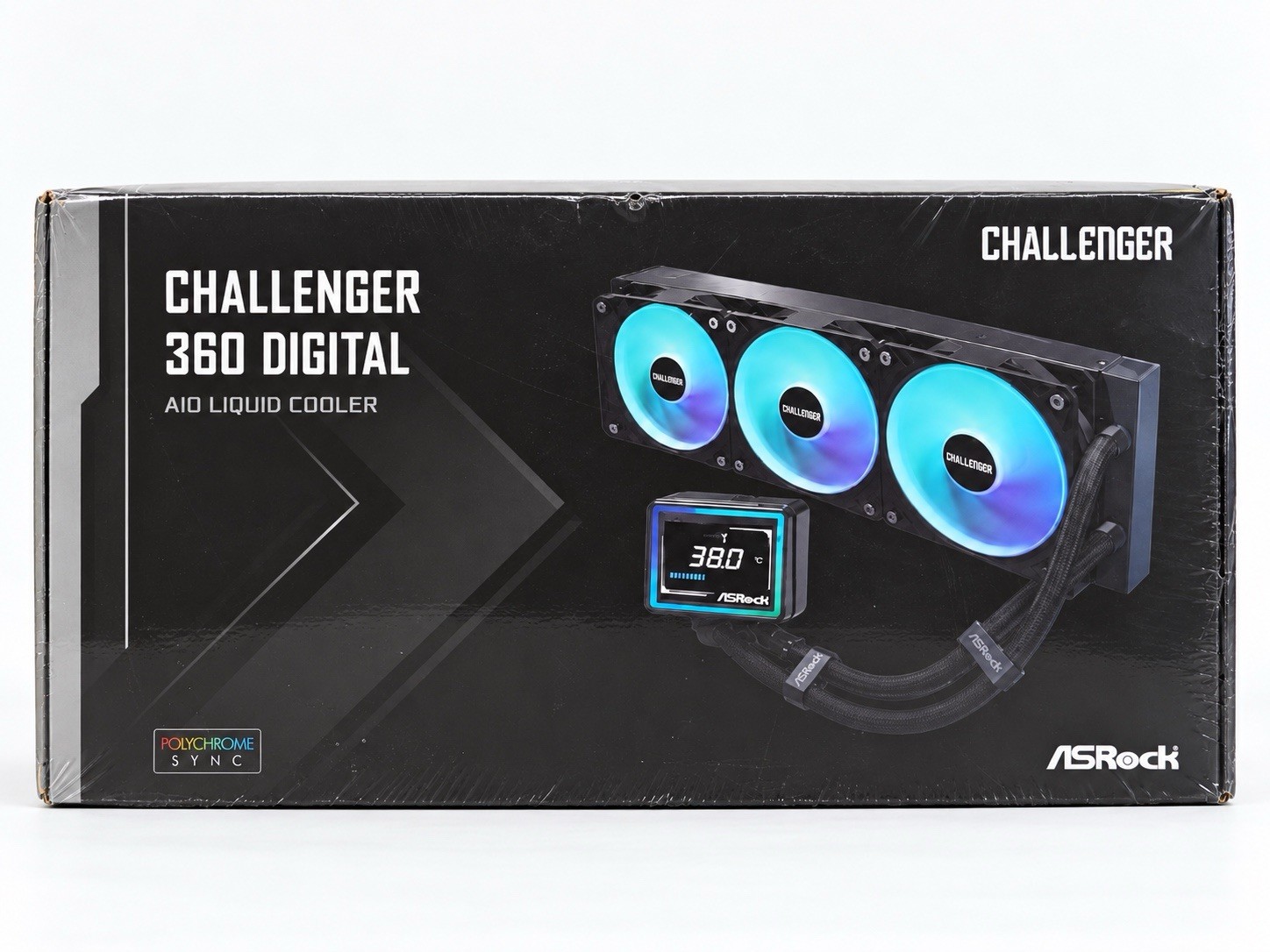 ASRock Challenger 360 Digital 360mm AIO Liquid CPU Cooler Black RGB LGA1700