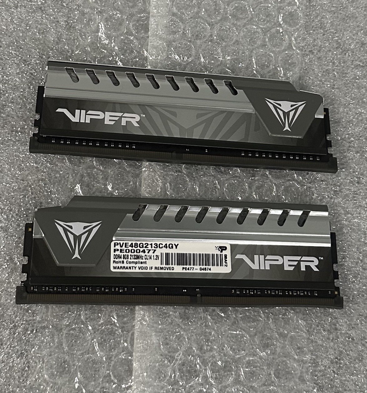 Patriot Viper Elite Series DDR4 Desktop RAM 16GB (2 x 8GB) 2133MHz PVE48G213C4GY