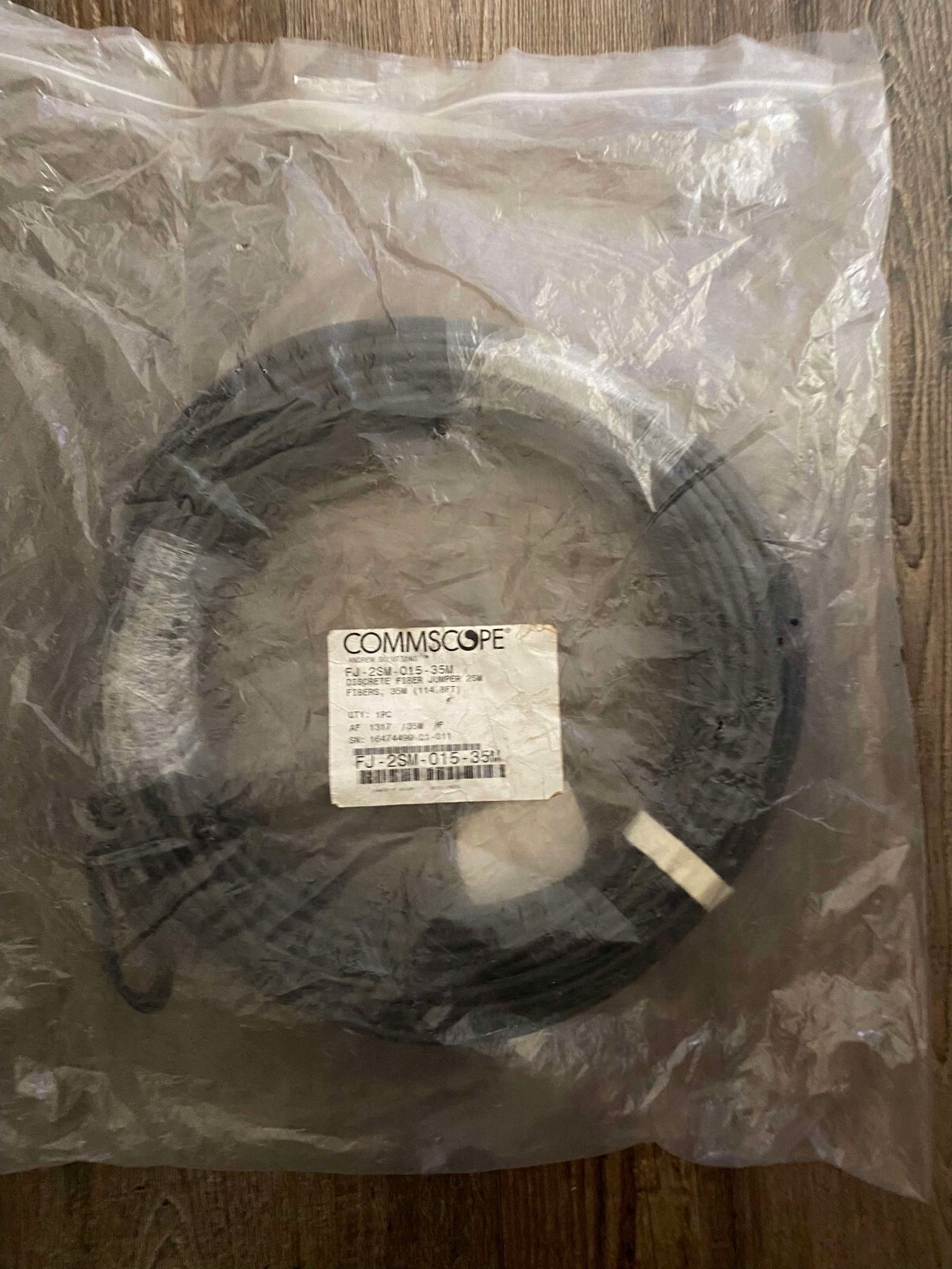 CommScope FJ-2SM-015-35M Heliax Discrete Fiber Jumper 35m (114.8ft)