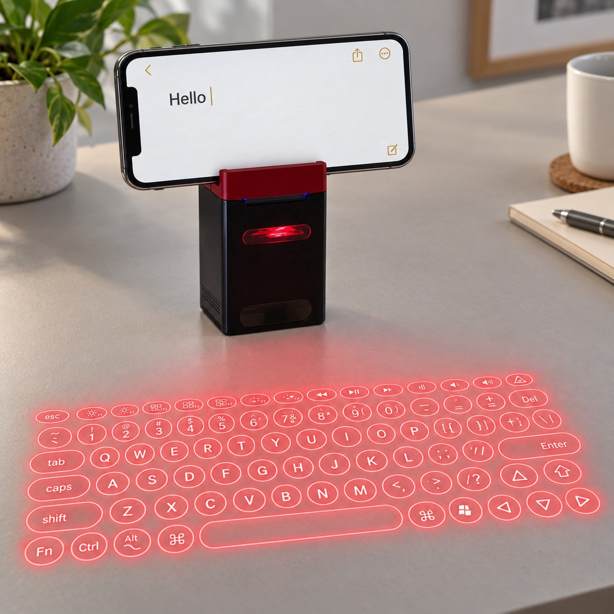 Serafim Keybo Laser Projection Keyboard & Piano Bluetooth Black English New
