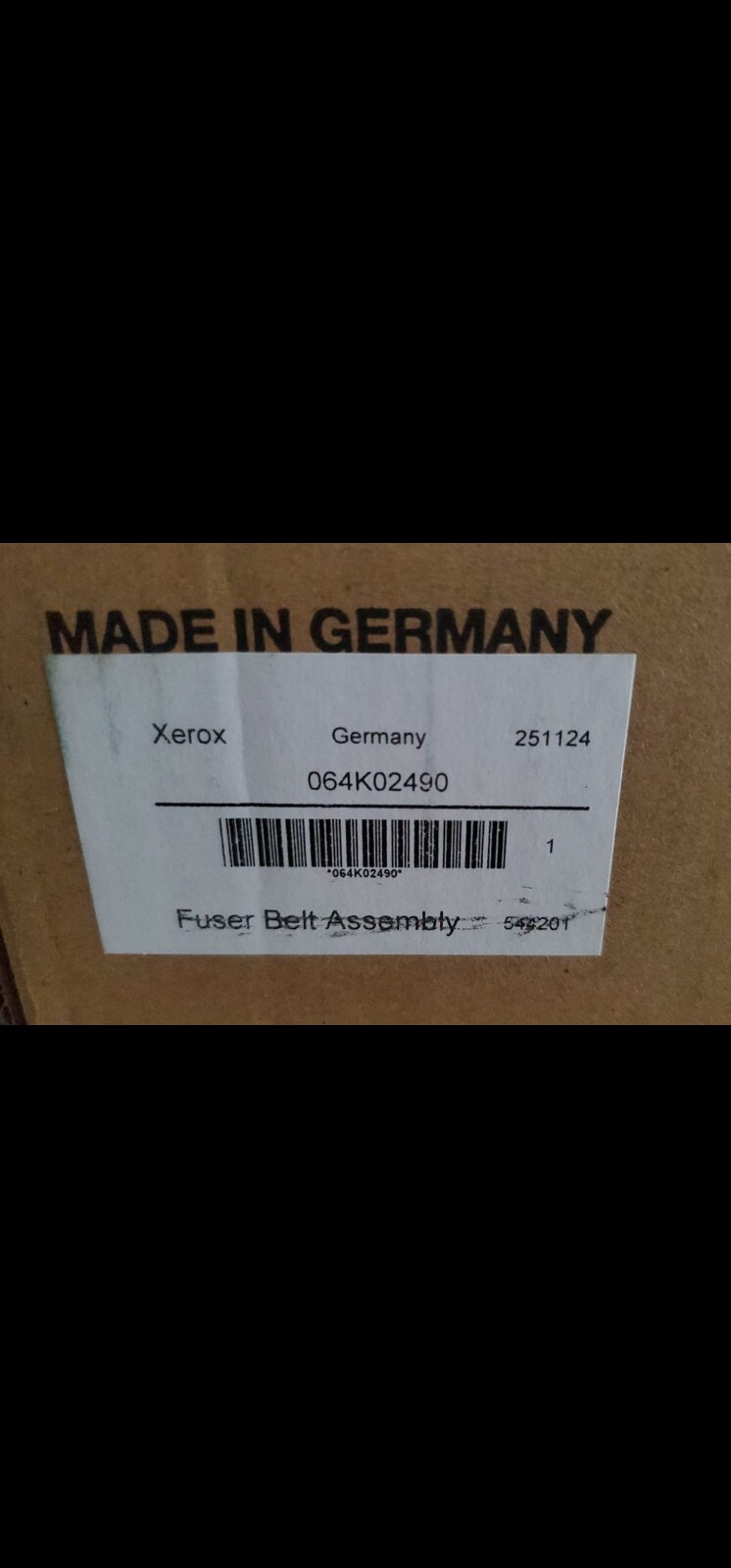 Xerox 064K02490 Fuser Belt Xerox Iridesse Color Press Color 800 & 1000 064K93302
