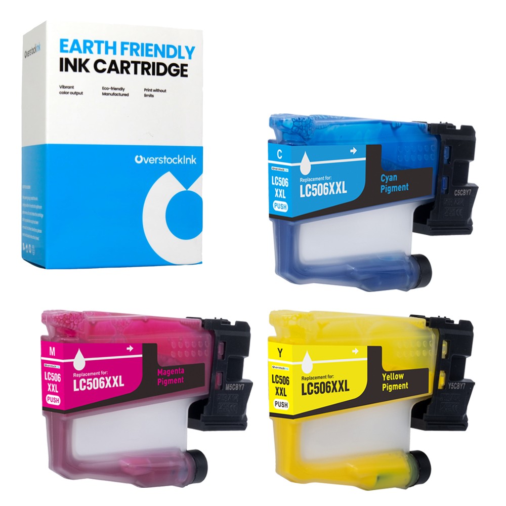 3-Pack OSI Compatible LC506XXL Color Ink Cartridges fits Brother MFC-J4355DW