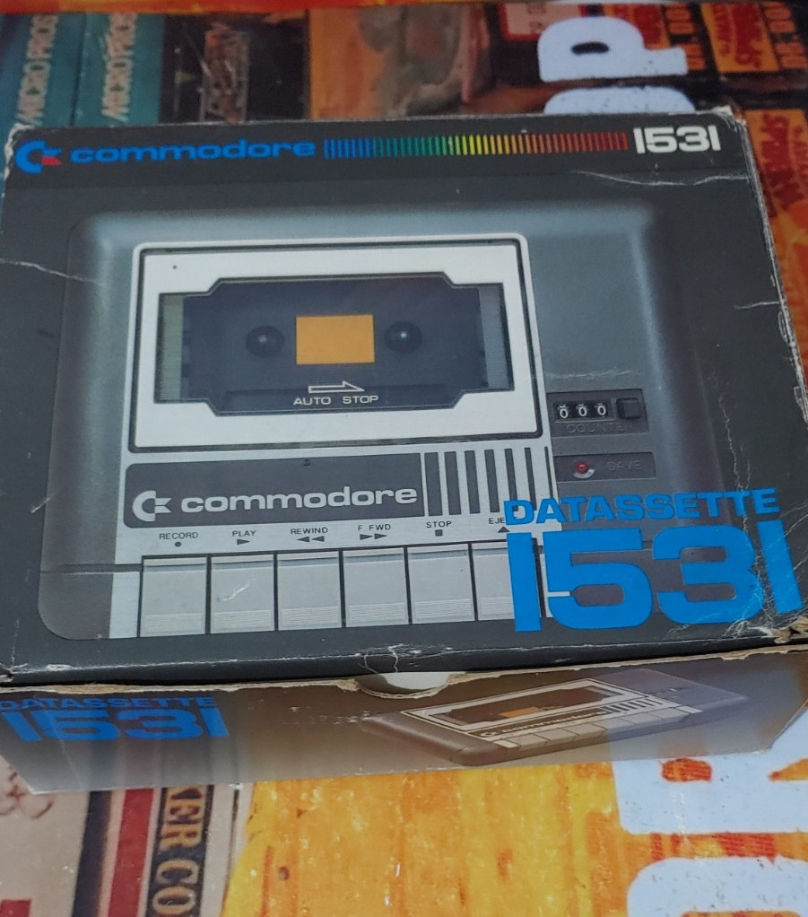 Commodore Plus +4/ C 16 Datasette 1531 (Tapedrive, Tape, Manual) Works in Original Box #7
