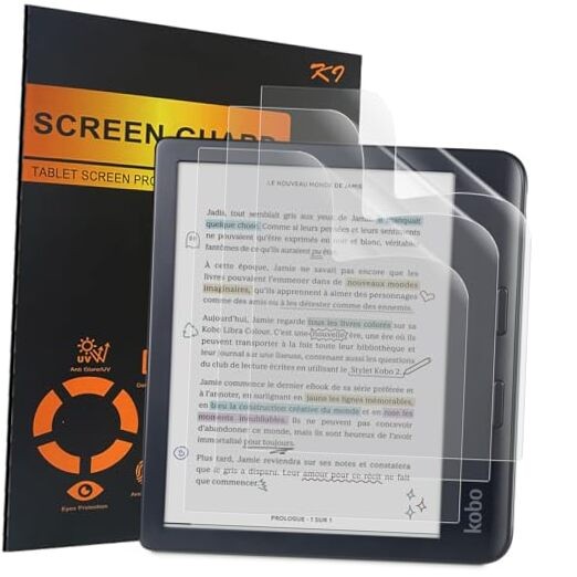 3 Pack Anti Glare (Matte) Screen Protector for Kobo Libra Colour 7 Inches