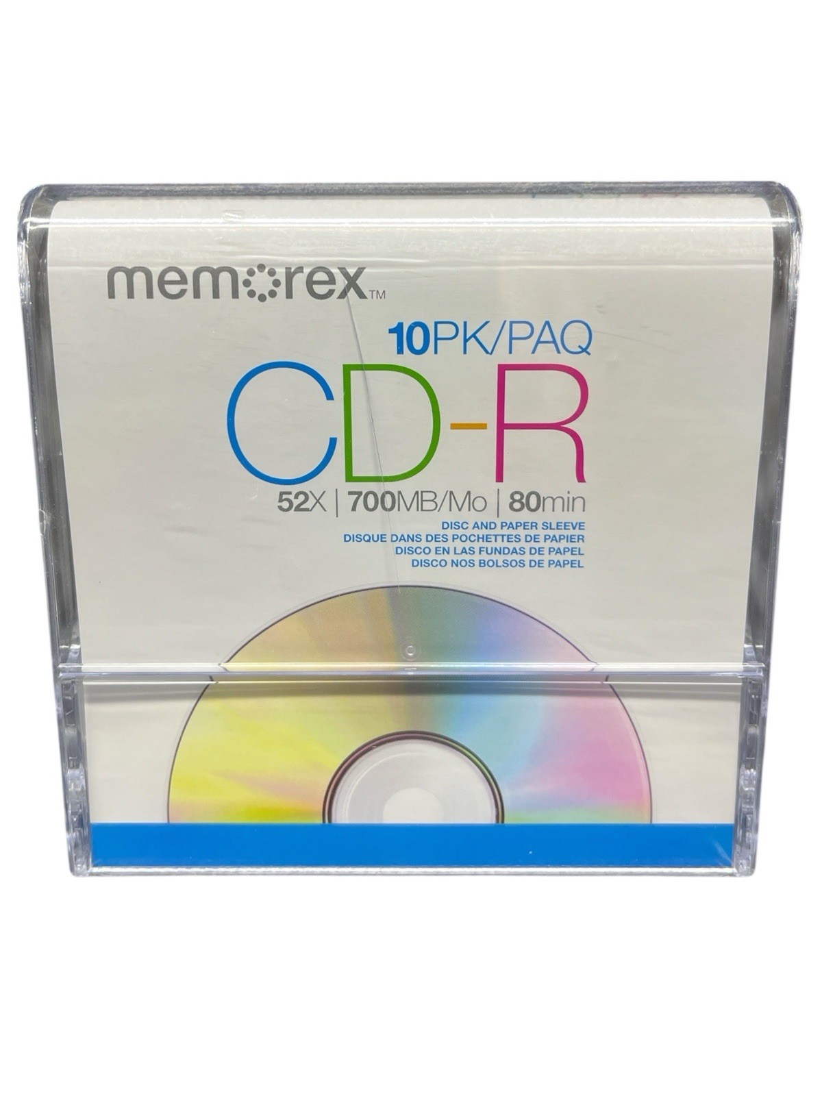 Memorex 10PK CD-R 52X 700MB 80min 10 pack CD-R Discs Brand NEW Sealed 