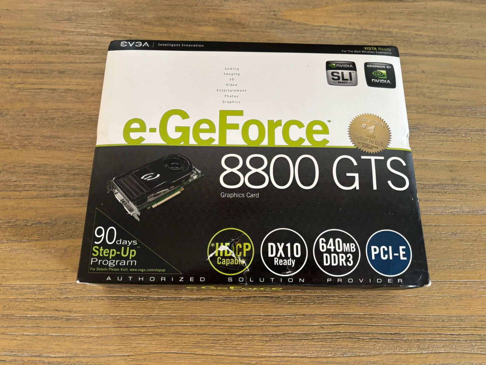 EVGA NVIDIA GeForce 8800 GTS 640 MB DDR3 PCI-E SEALED (NOS)