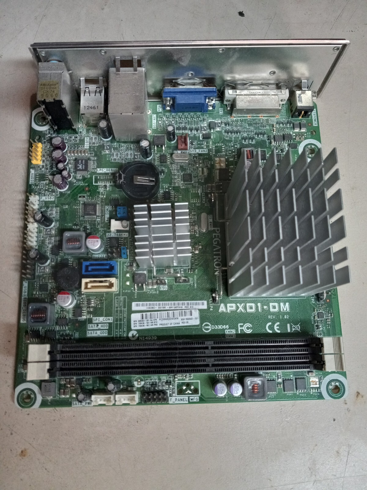 HP 699342-001 ASUS APXD1-DM Pegatron Motherboard  1.4 GHz