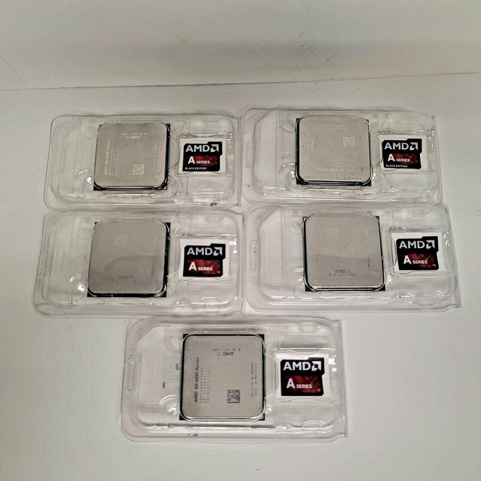 Lot of 5 AMD A8-6500 Series AD6500OKA44HL Desktop PC Processors - A Series