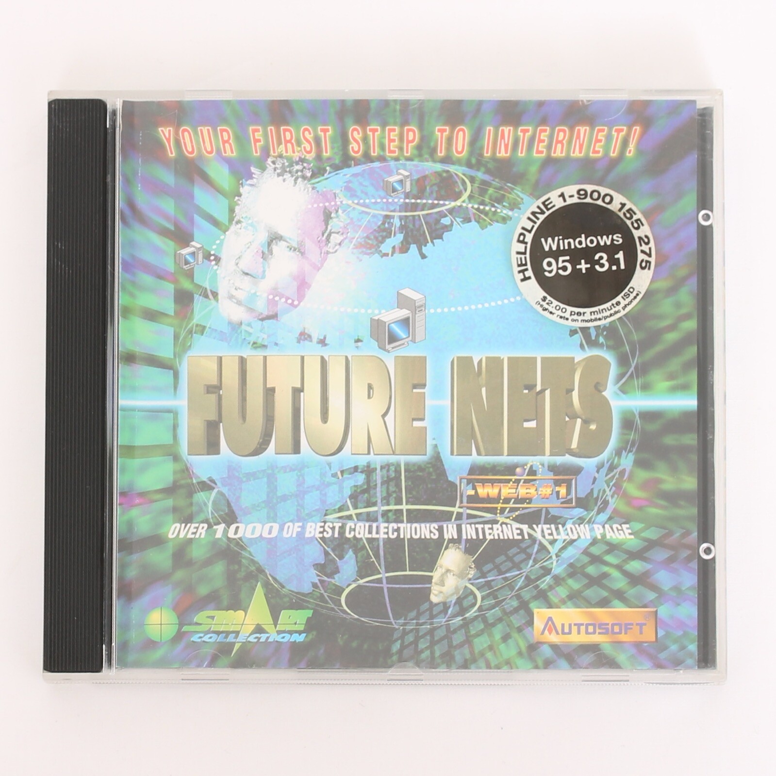 FUTURE NETS: Your First Step To Internet Vintage CD-ROM PC Software Win 95, 3.1