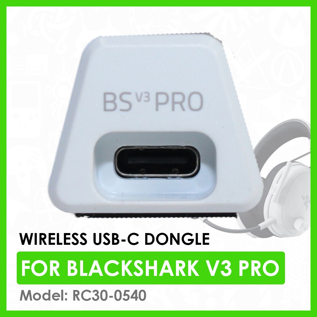 Genuine Razer RC30-0540 Blackshark V3 Pro USB-C Hyperspeed Gen-2 Dongle White