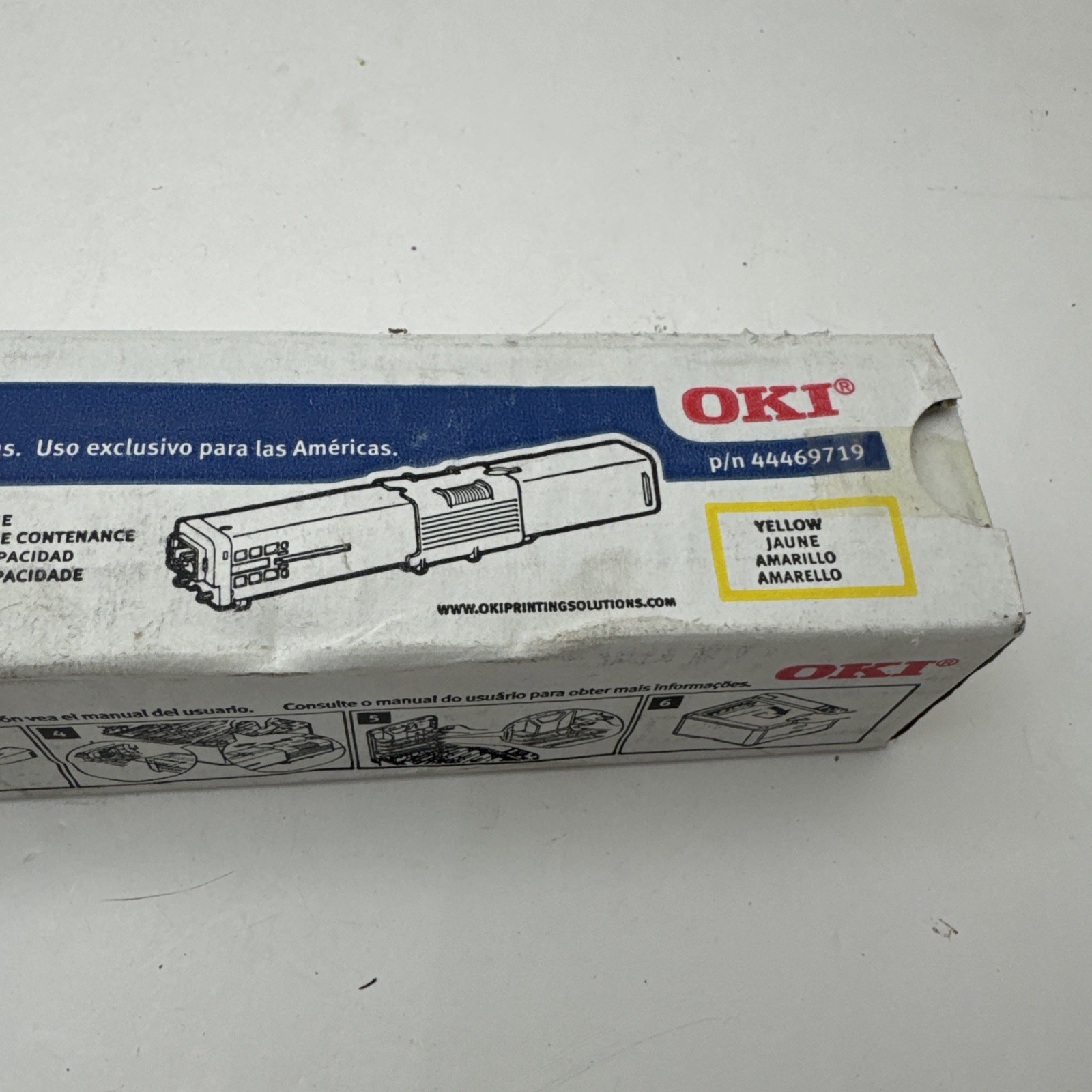 Genuine Oki 44469719 Yellow Toner Cartridge C530dn C531dn MC561 MC562w BNIB