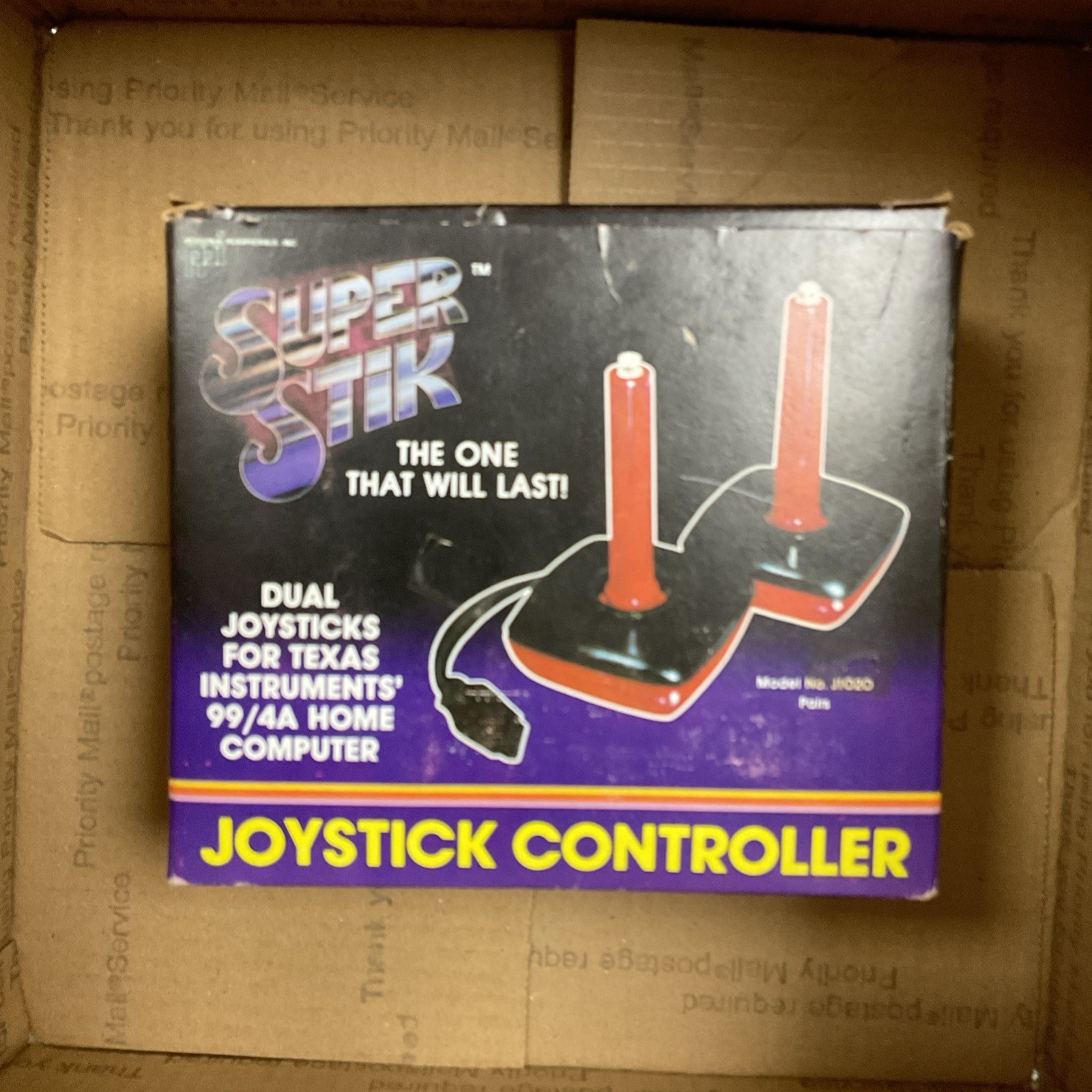 Vintage Super Stik Joystick Controller Texas Instruments 99/4A COMPUTER *READ*