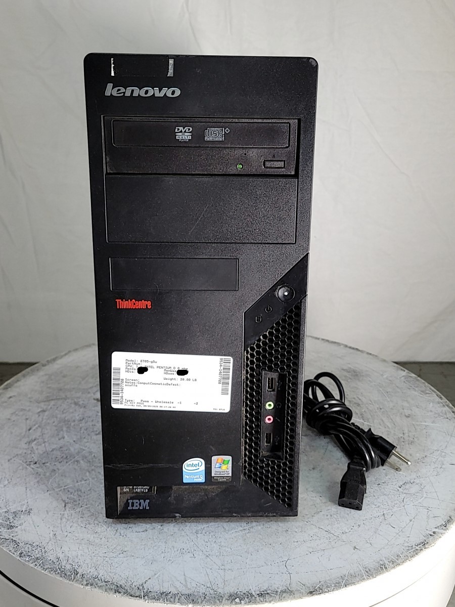 IBM LENOVO ThinkCentre A55 8705-g5u TOWER PC PENTIUM D 512B 160GB