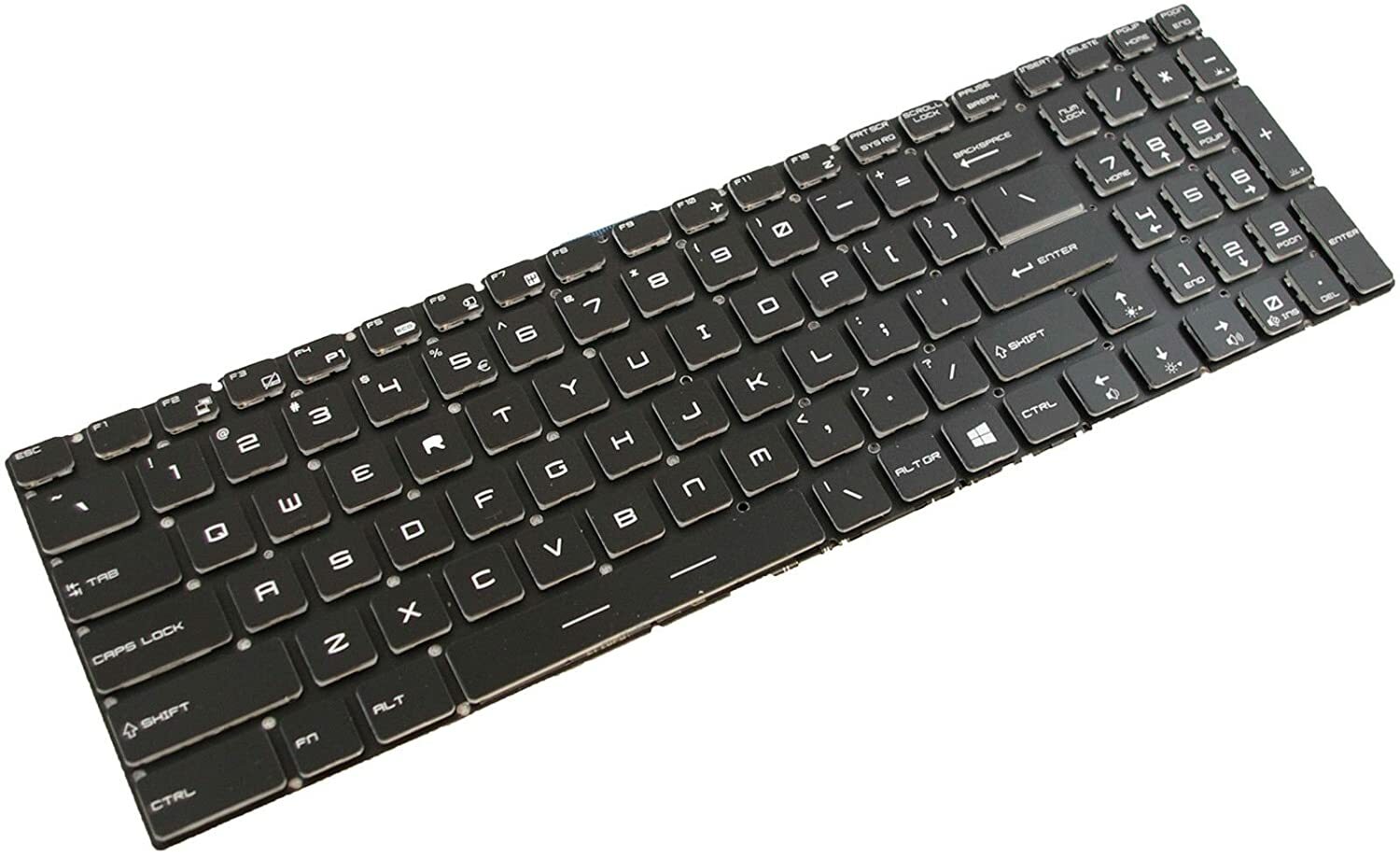 New Backlit Crystal Clear RGB Keyboard US English MSI MS-16J3 MS-16J5 MS-16J6 