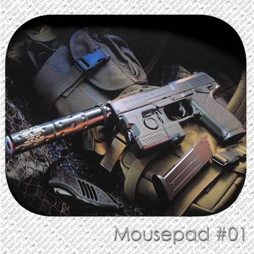 ARMY CUSTOM MOUSE PAD MILITARY GUN RIFLE USAF MOUSEPAD  (MM-08)