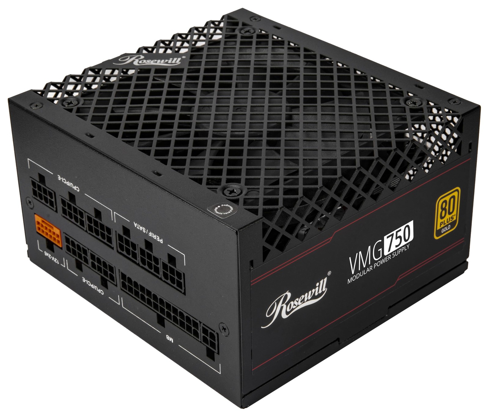 750W 80+ Gold, 3.0 & 3.1 Compatible, Full Modular Low-Noise Power Supply, PCIe 5