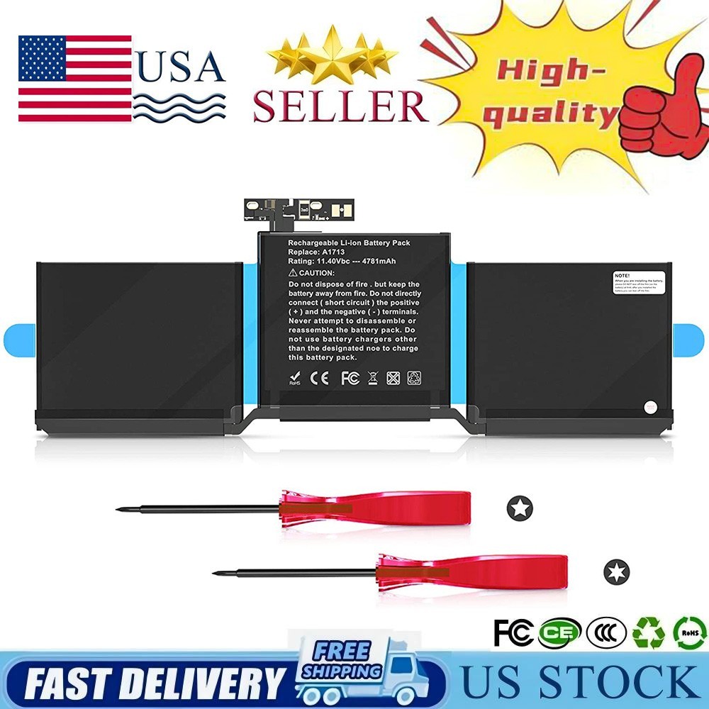 New Genuine A1713 Battery for Apple MacBook Pro 13inch A1708 Late 2016 Mid 2017