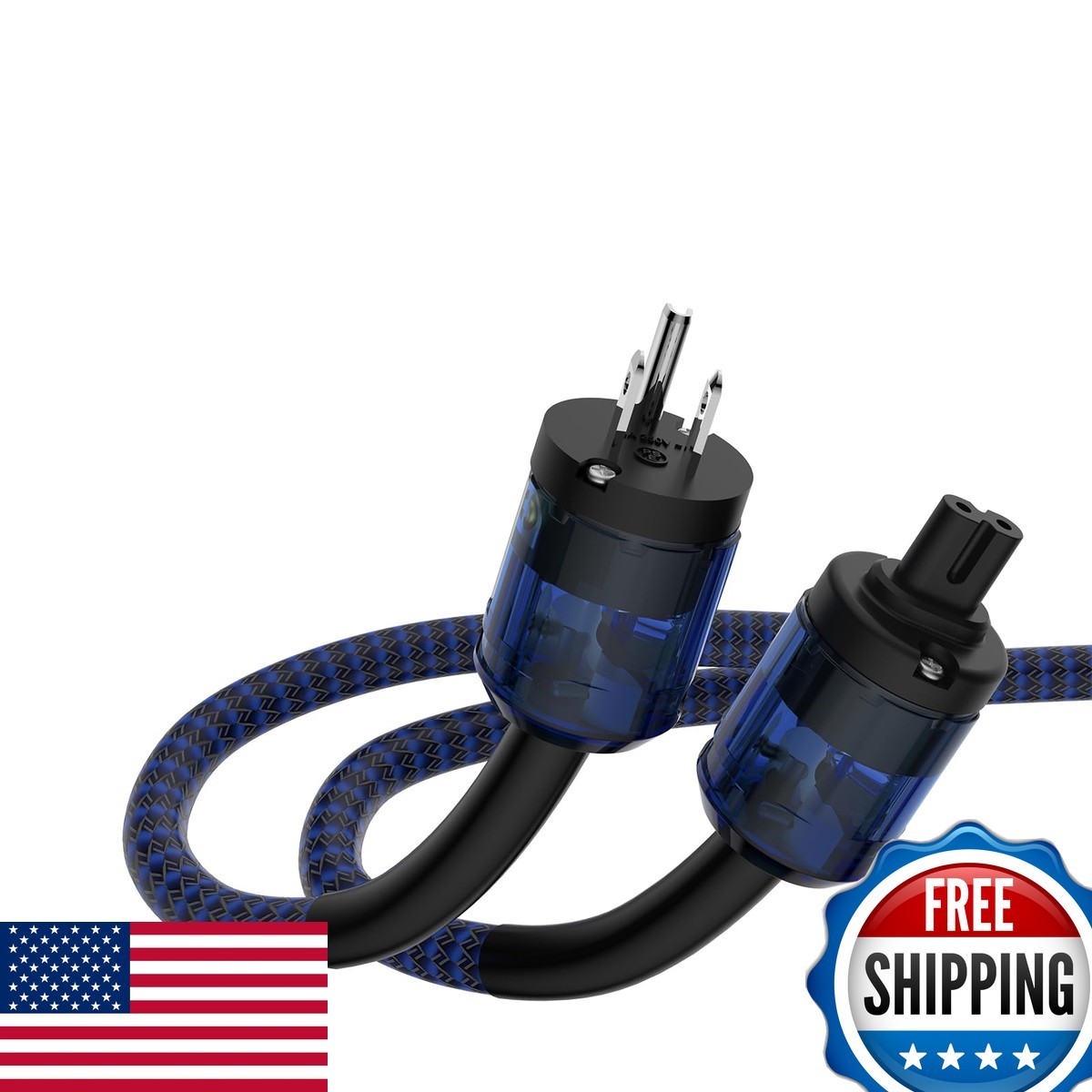 Tertullus HiFi Audiophile Power Cord US Plug Figure 8 Female 1M/3.28FT