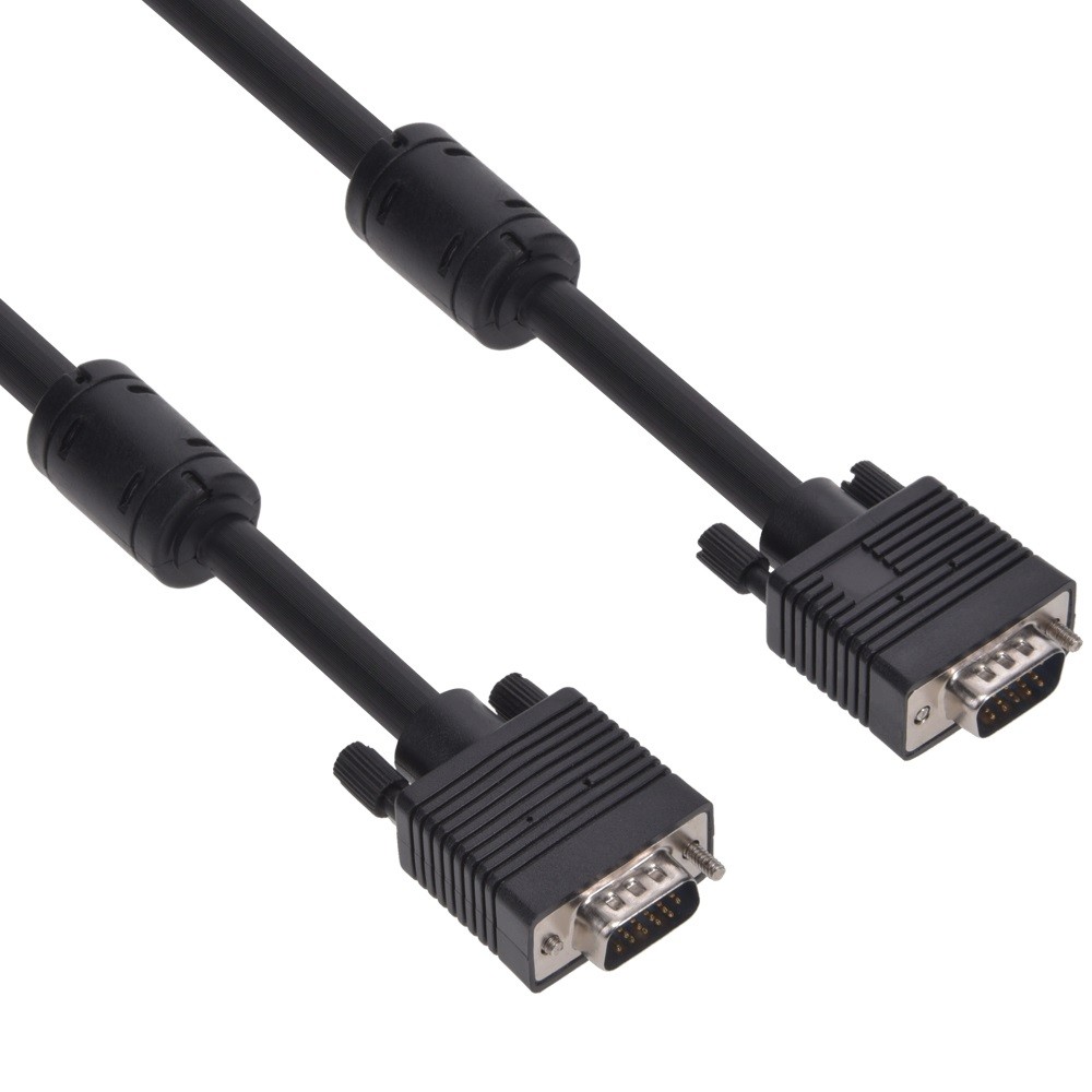20 Pack of 25Ft SVGA Male to Male Cable w/Ferrite Core
