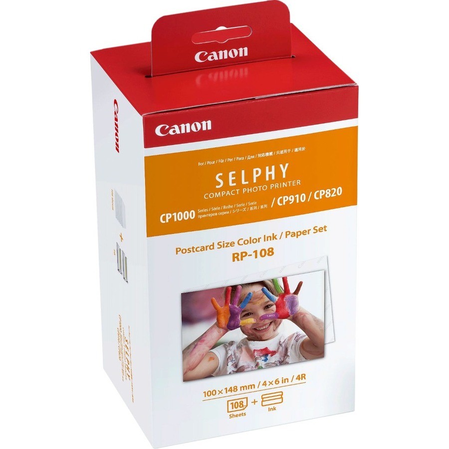 Canon RP-108 High-Capacity Color Ink/Paper Set for SELPHY CP910 Printer