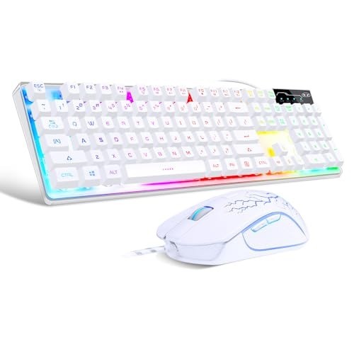 Stylish K1 RGB Gaming Keyboard & High-Precision Mouse Combo - PC/Laptop Ready