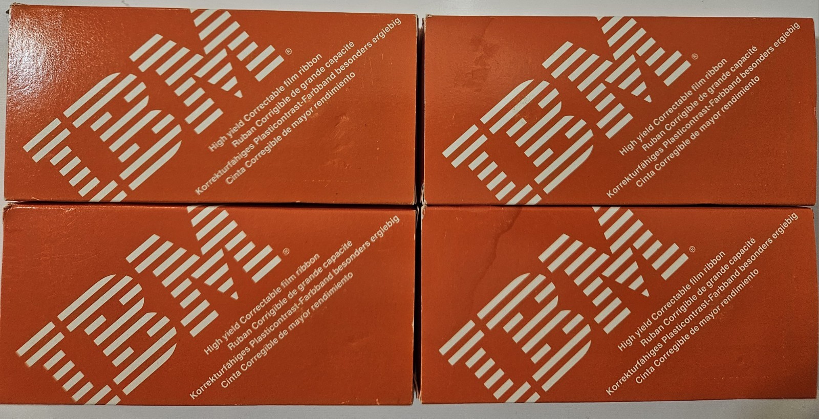 4X IBM 1299095 Black High Yield Correctable Film Ribbon Lot Genuine OEM - New