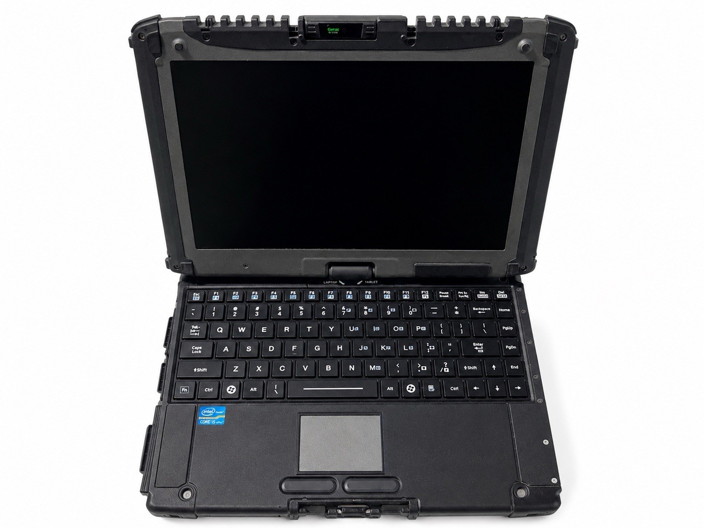 Getac V200 Rugged Laptop Core i5 Battery Charger Caddy No RAM/HDD Untested