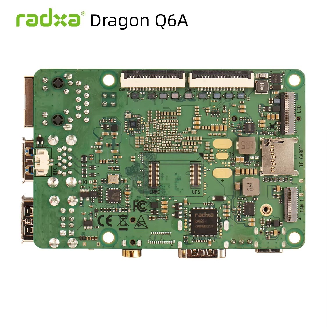 Radxa Dragon Q6A Qualcomm QCS6490 SBC 12 TOPS AI LPDDR5 Octa-Core