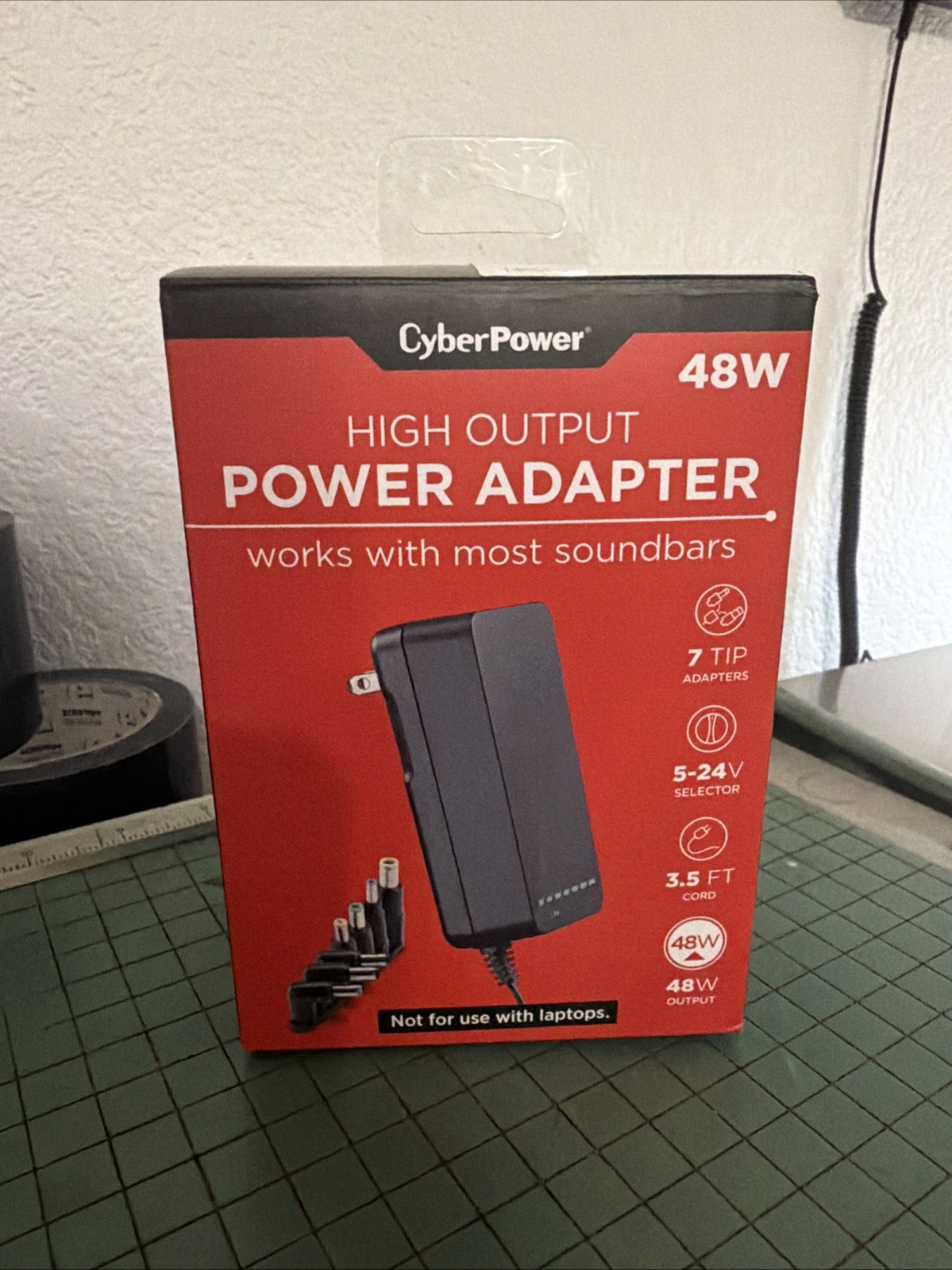 CyberPower CPUAC3000 5-24V 3000mA 48W Universal Power Adapter New Open Box