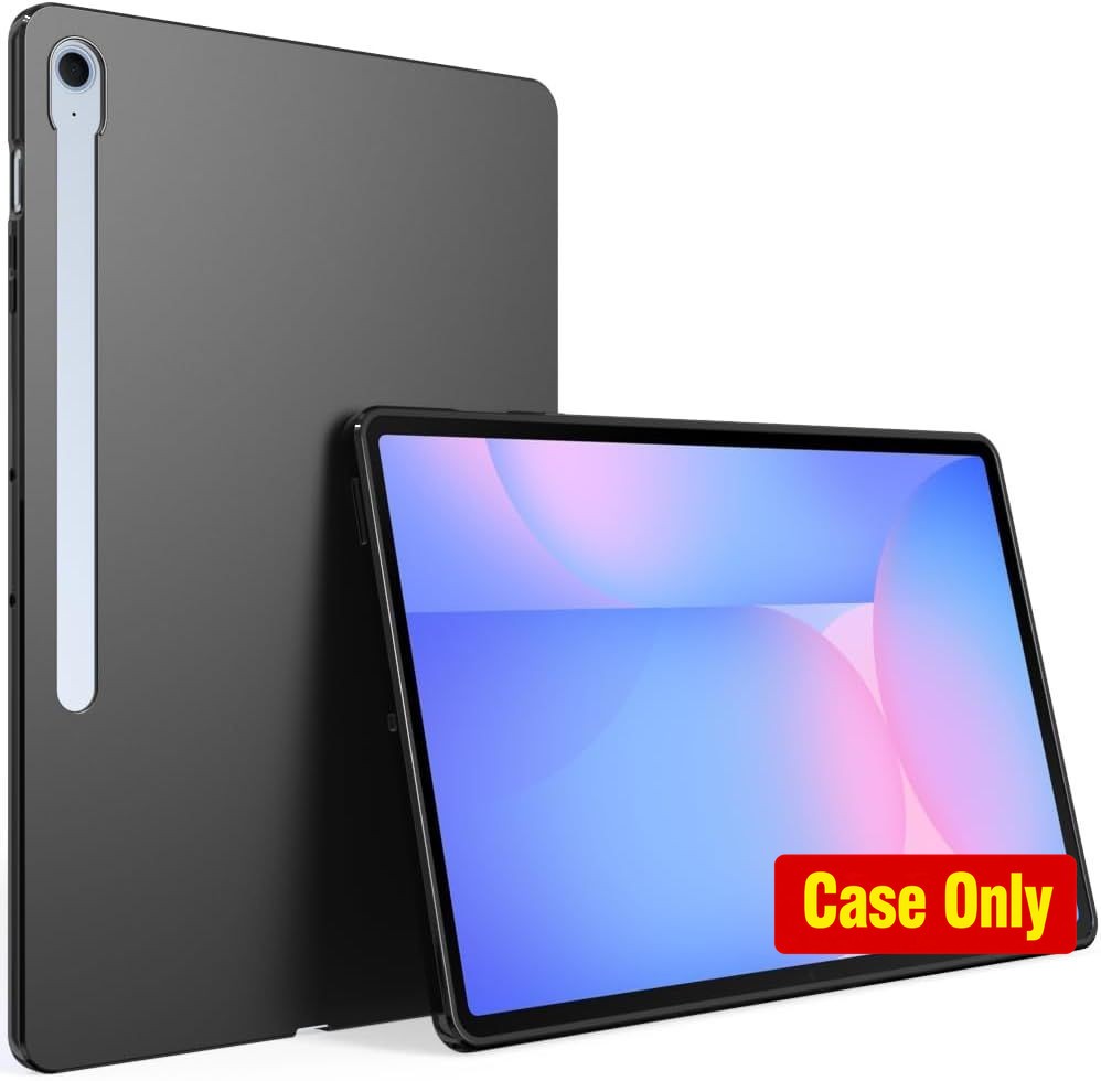 Slim Soft TPU Protective Case for Samsung Galaxy Tab S10 FE Plus 13.1 Inch, Blac