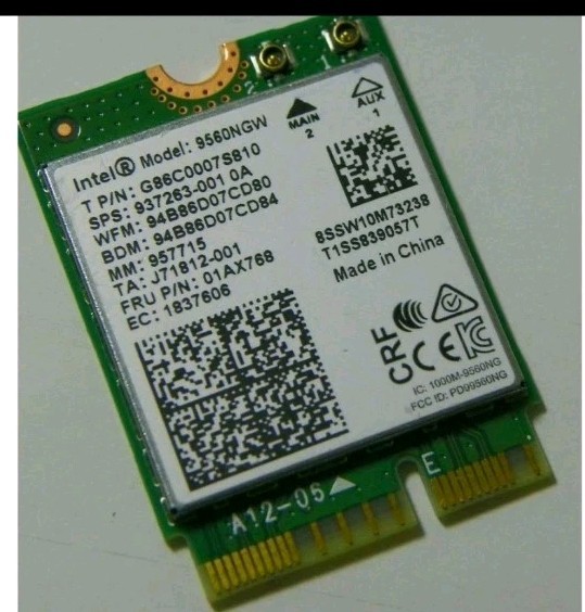 9560NGW R Wireless-AC 9560 PCI-Express M.2 2230 802.11ac WLAN Bluetooth  USA